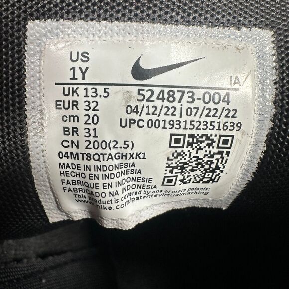 Nike ACG Woodside 2 Triple Black Boots Boy's 1Y 524873-004 Round Toe Lace Shoes - Picture 7 of 7